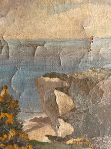 Atmospheric Antique Seascape Painting