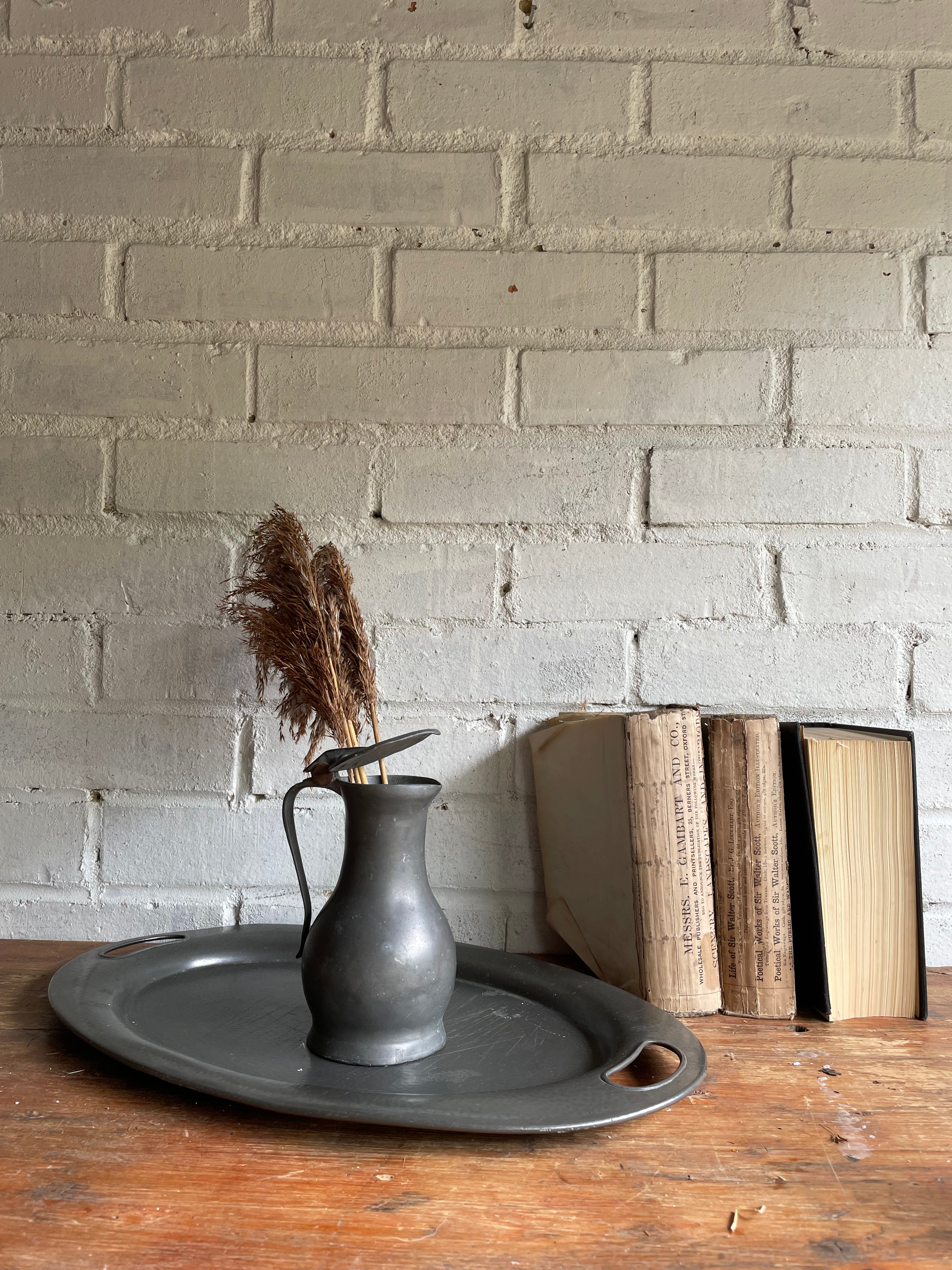 Antique Pewter Tray