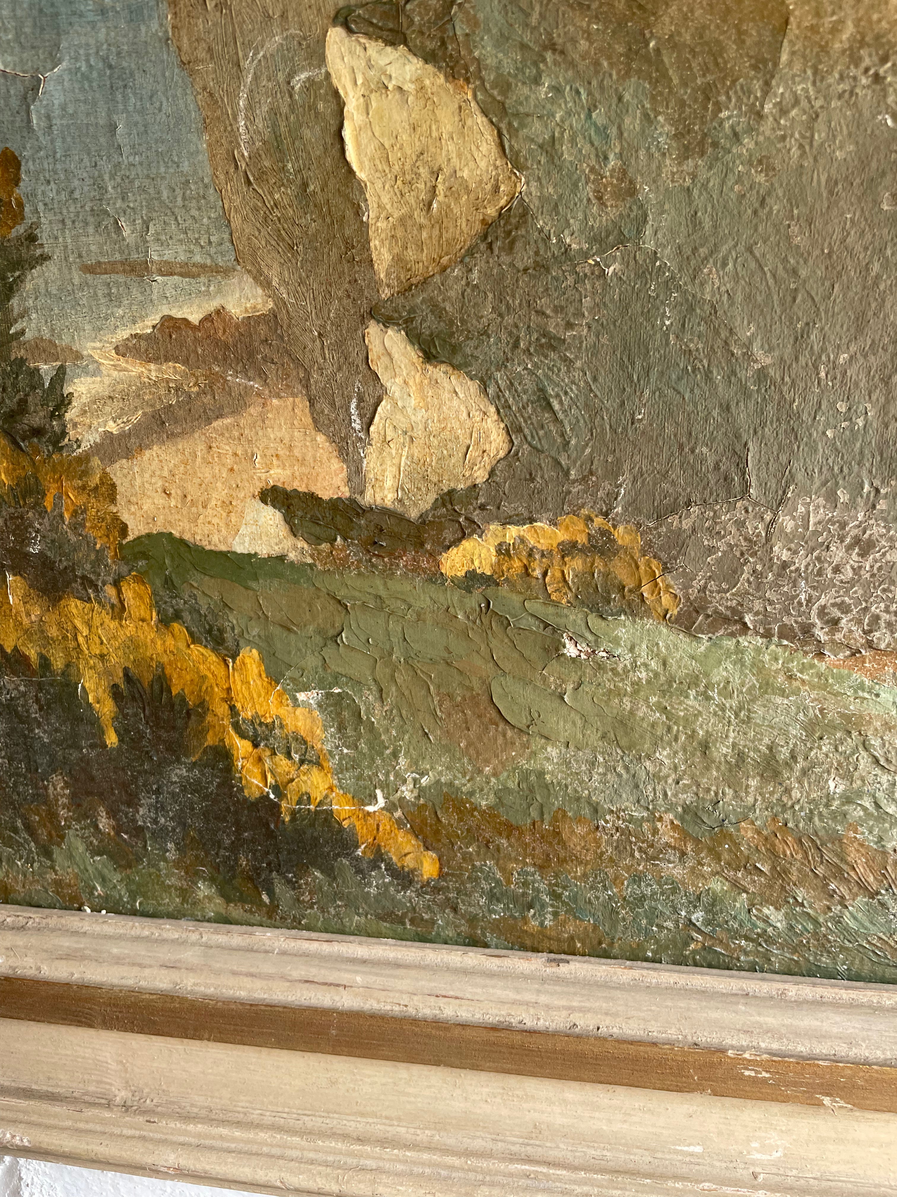 Atmospheric Antique Seascape Painting