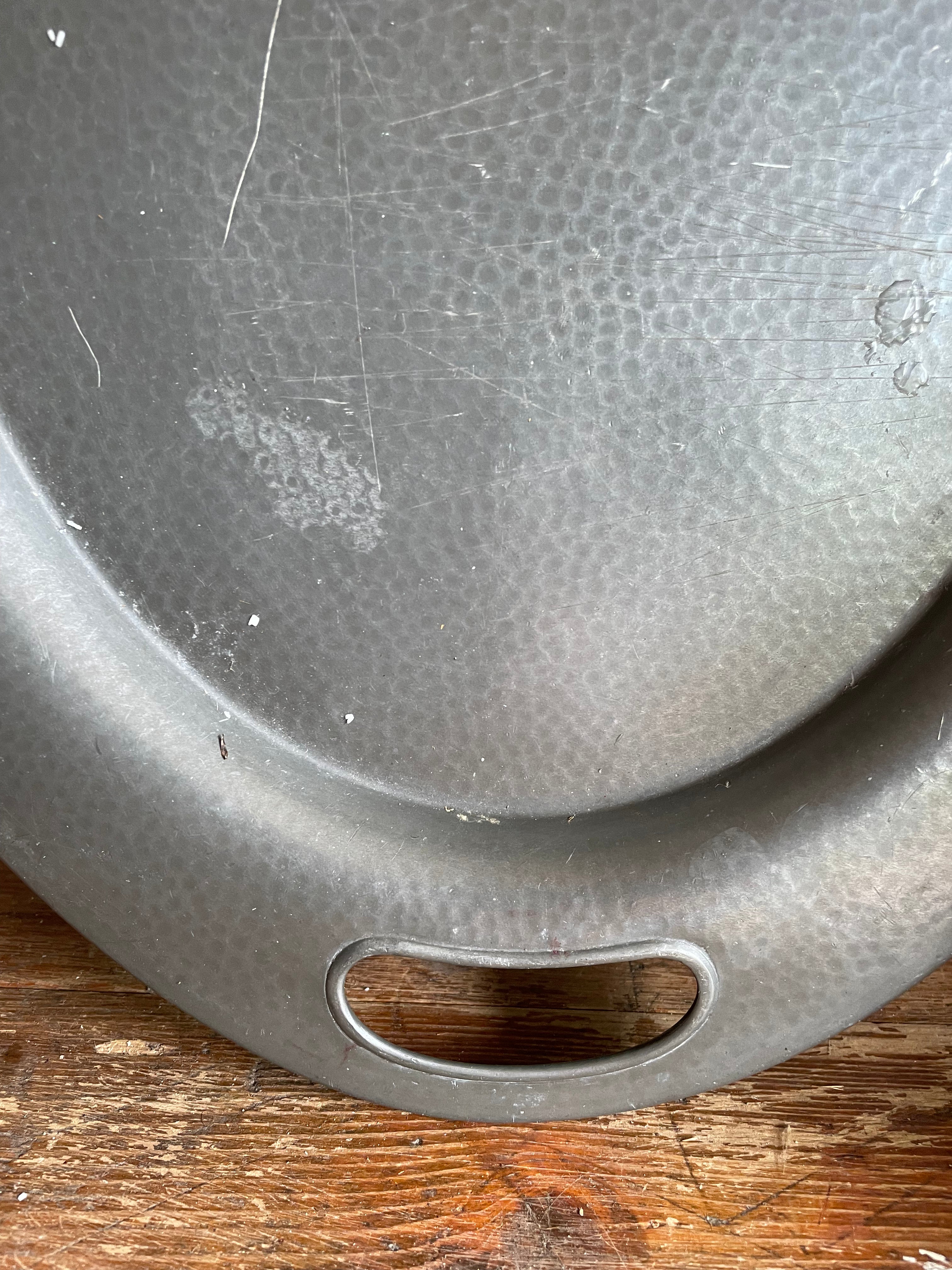 Antique Pewter Tray