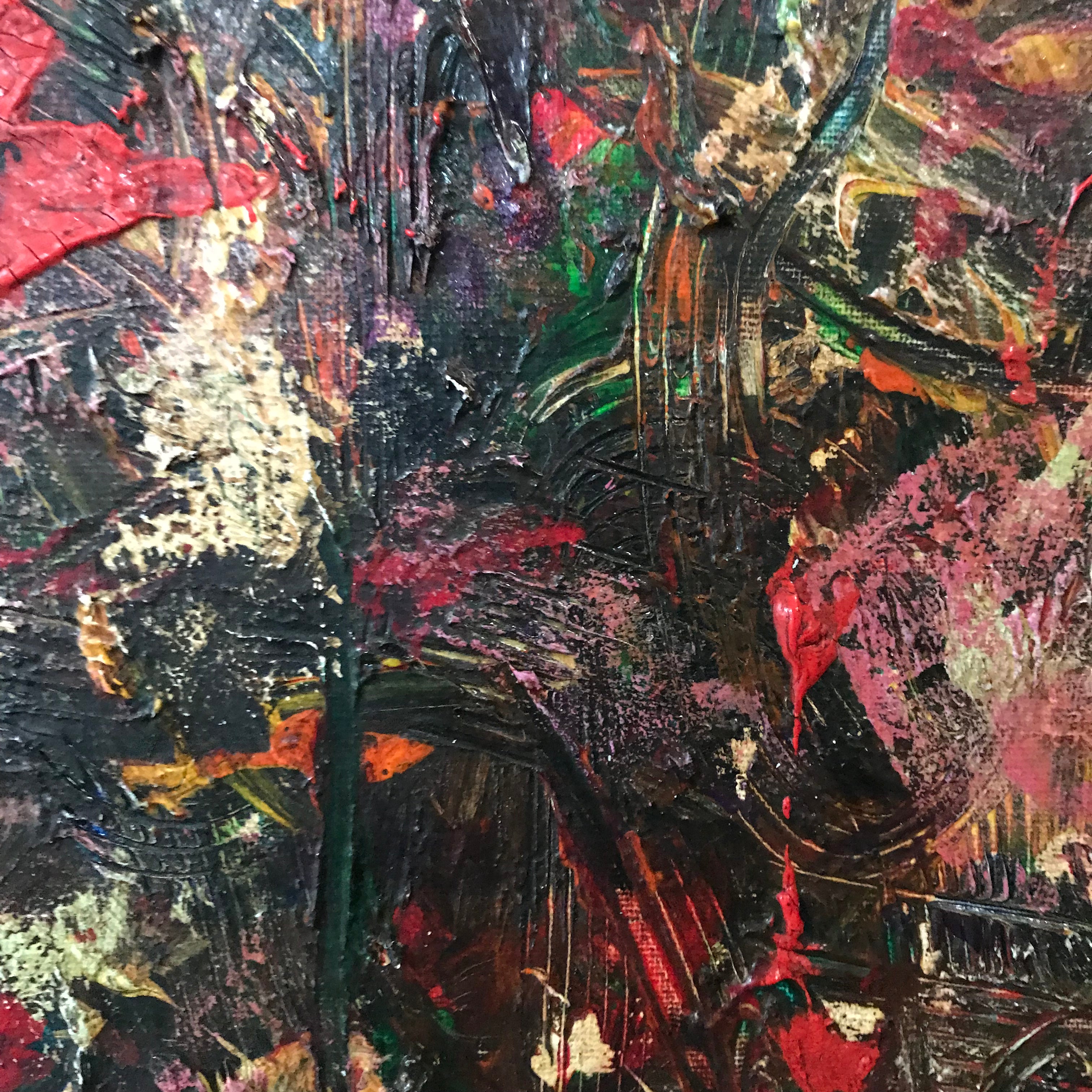 Abstract painting in Ornate Frame