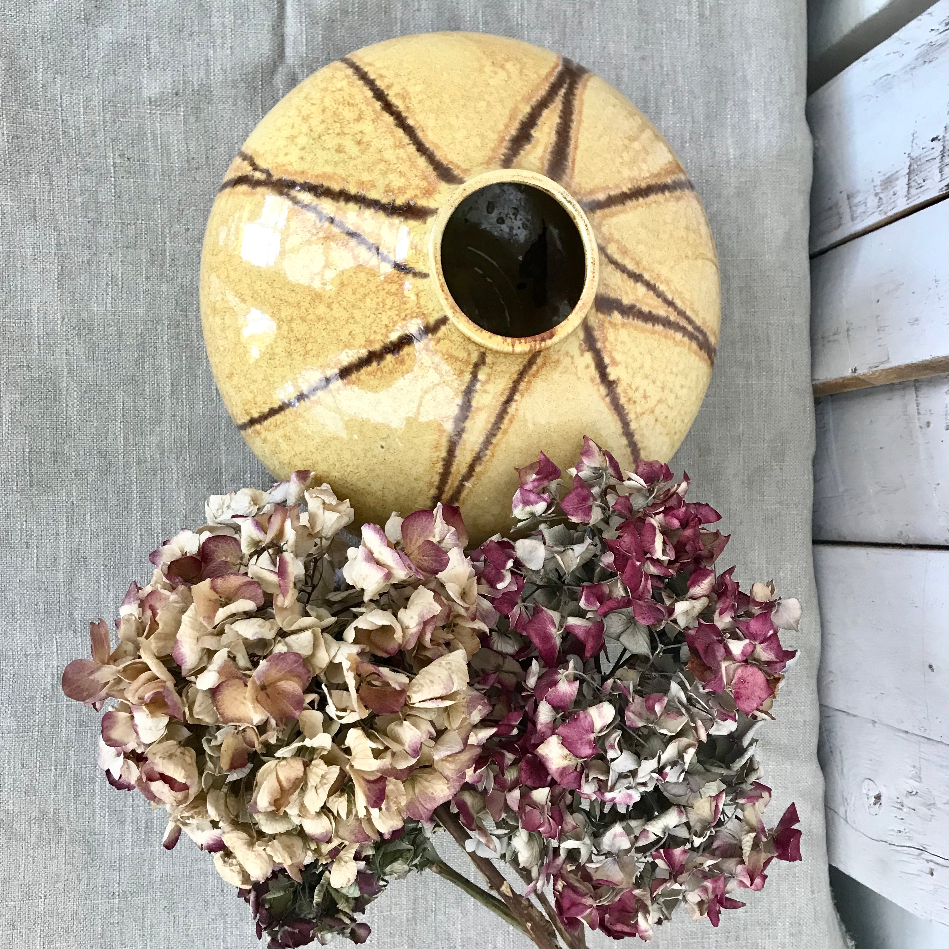 Yellow Ceramic Vase