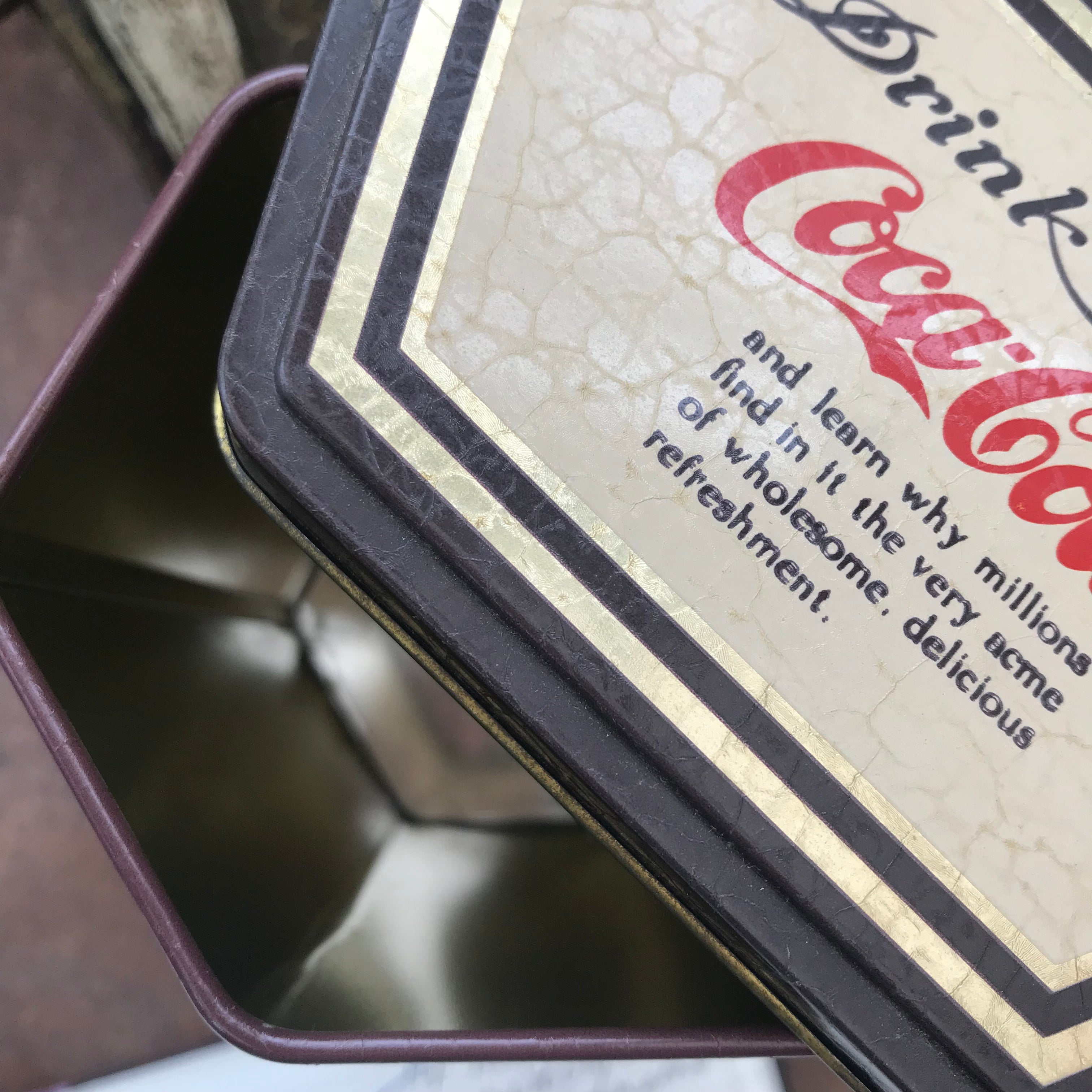 Vintage Coca Cola Tin