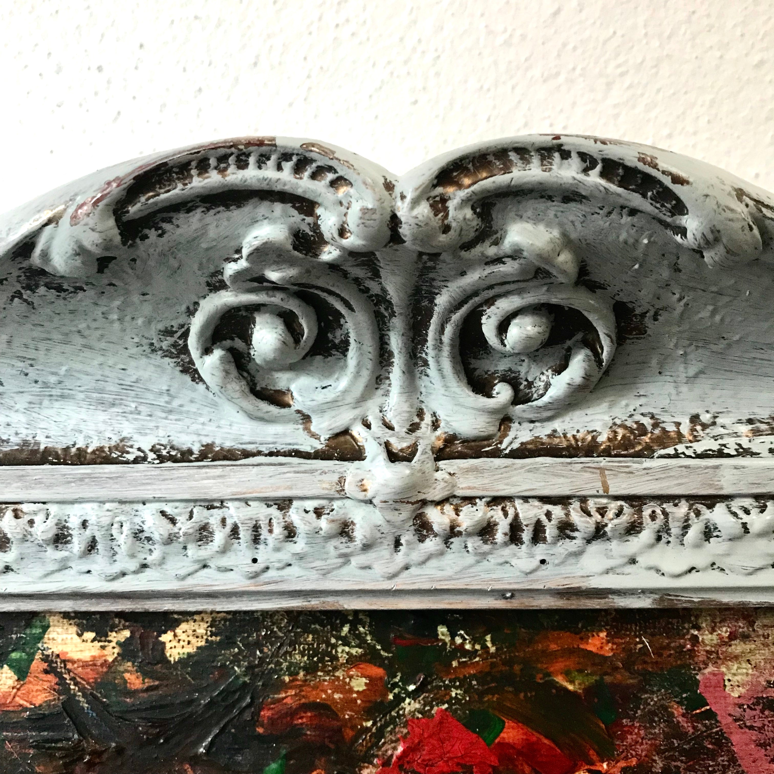 Abstract painting in Ornate Frame
