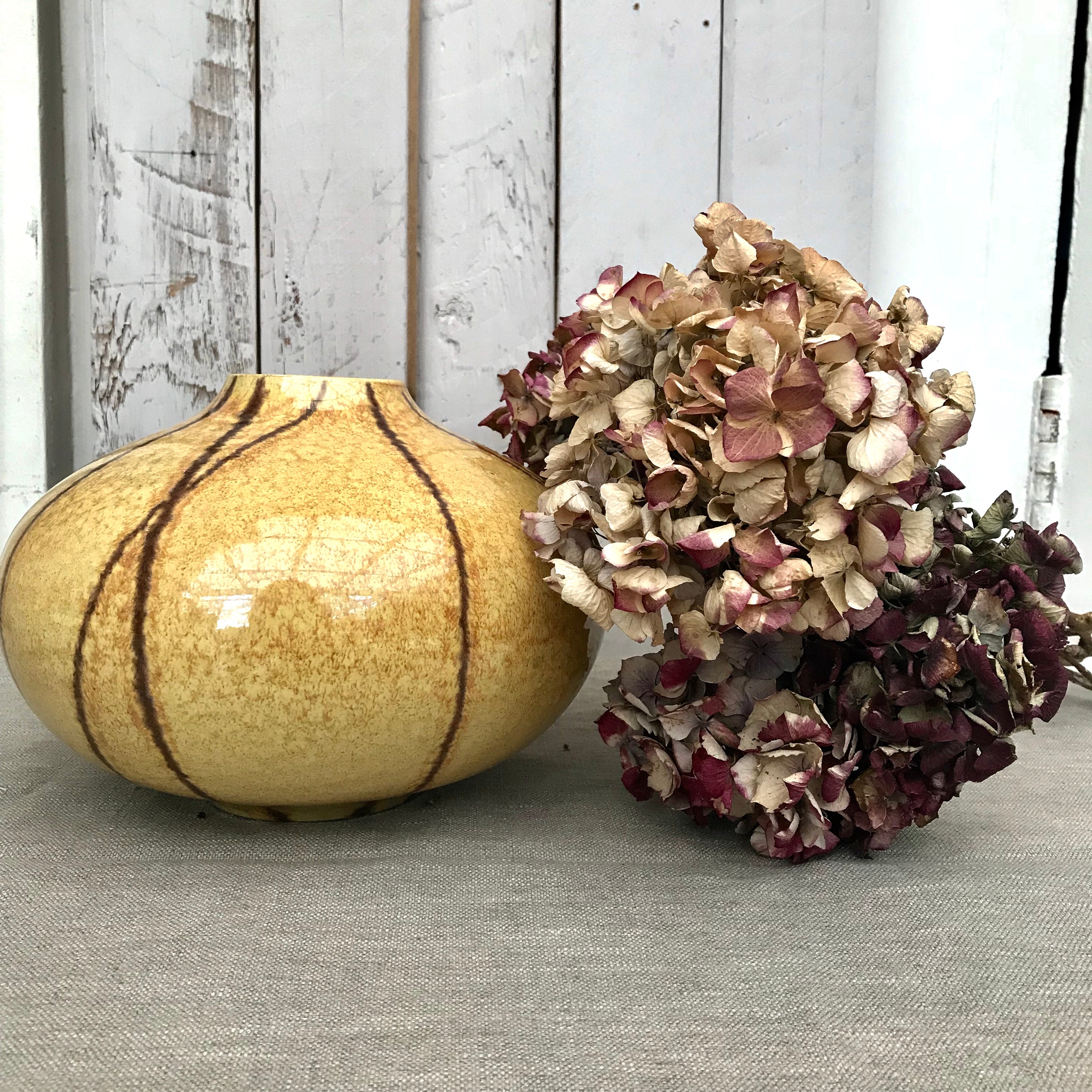 Yellow Ceramic Vase
