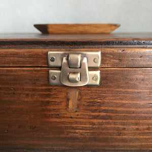 Vintage Wooden Box with metal clasp