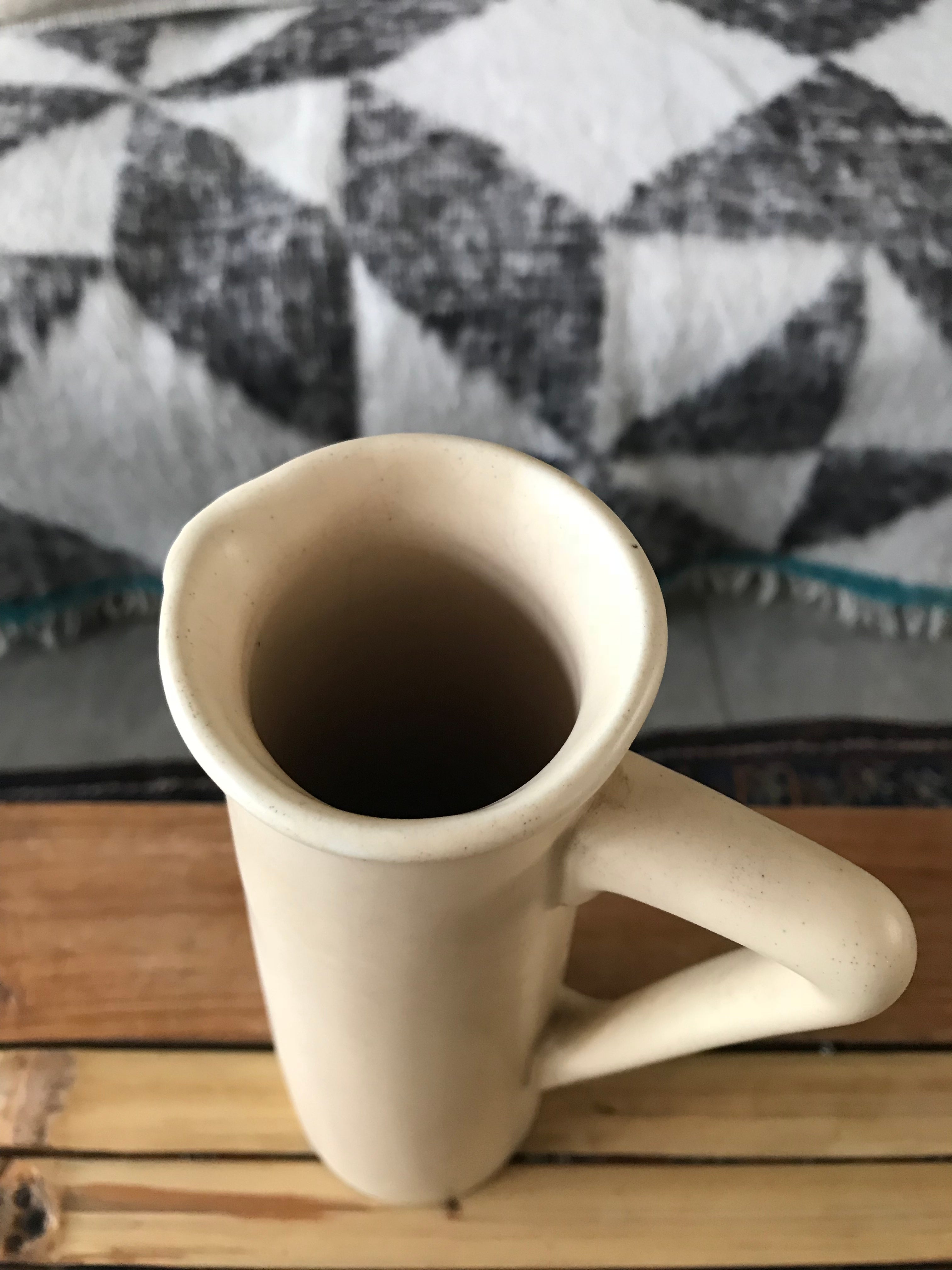 Tall Ceramic Vase (with handle)