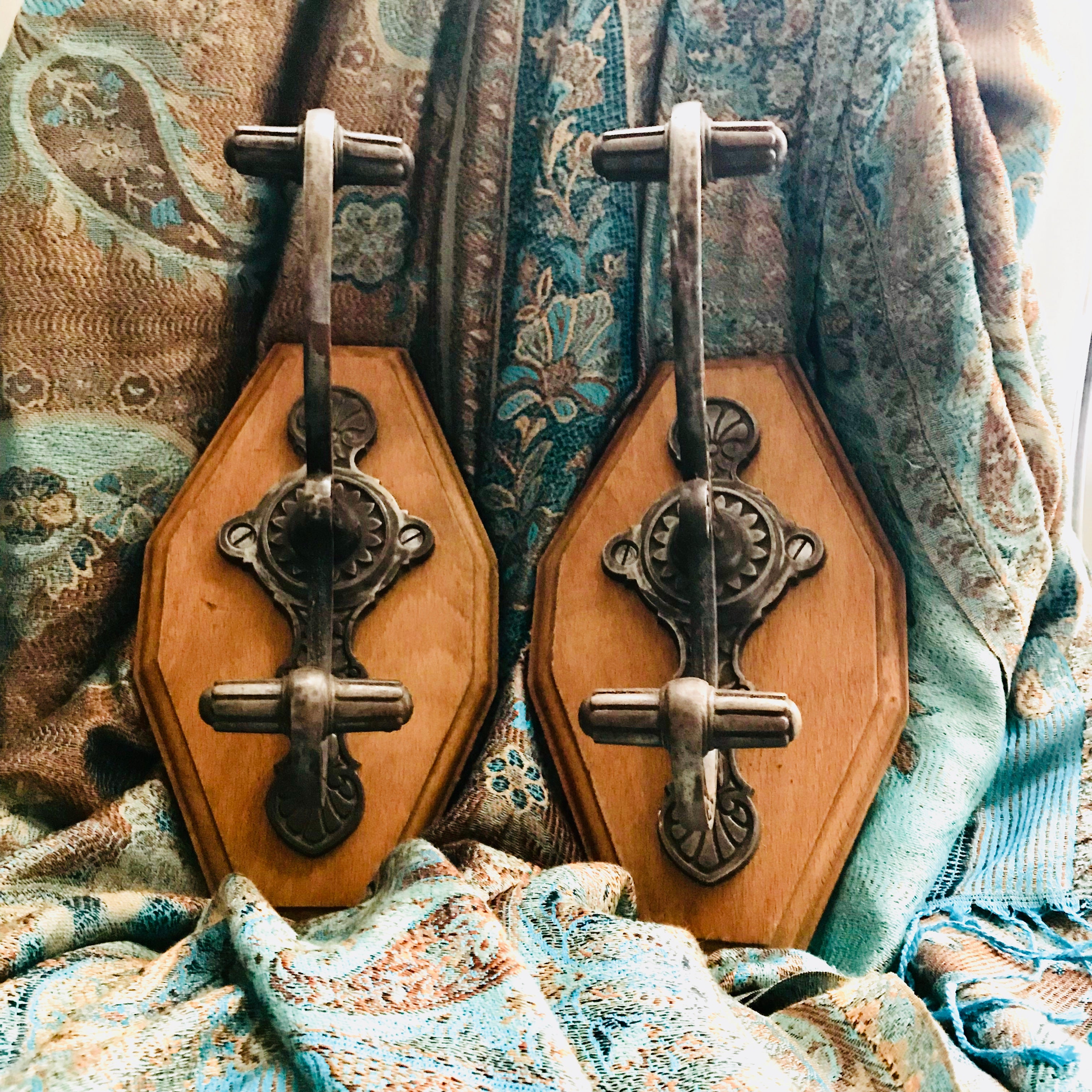 Pair of Art Deco Coat Hooks