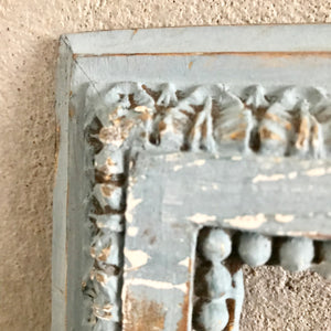 Blue Vintage Wood Frame with Decorative Detail