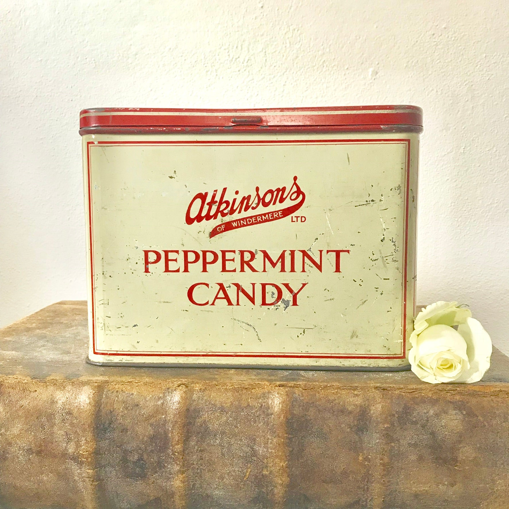 Large Vintage Peppermint Tin