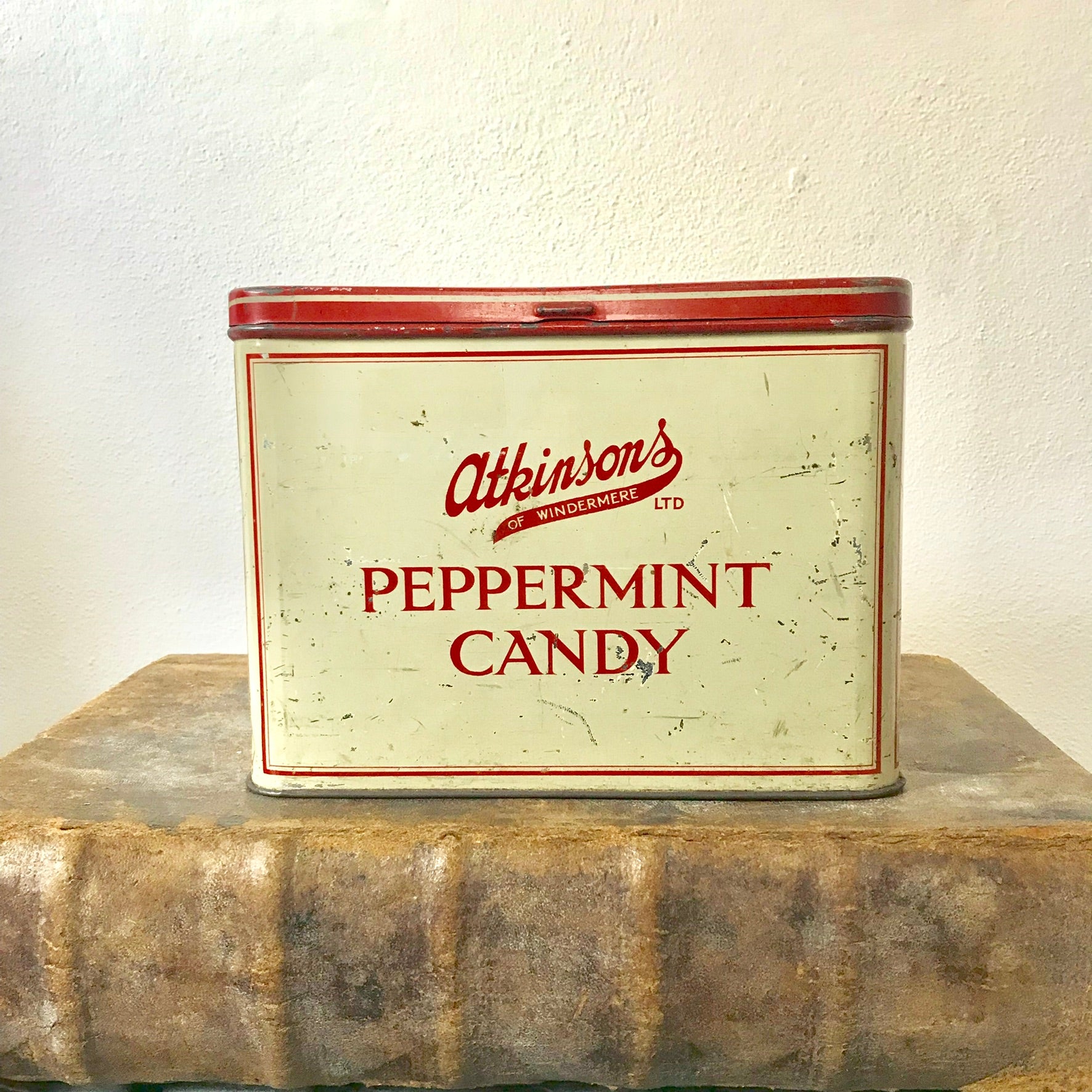 Large Vintage Peppermint Tin