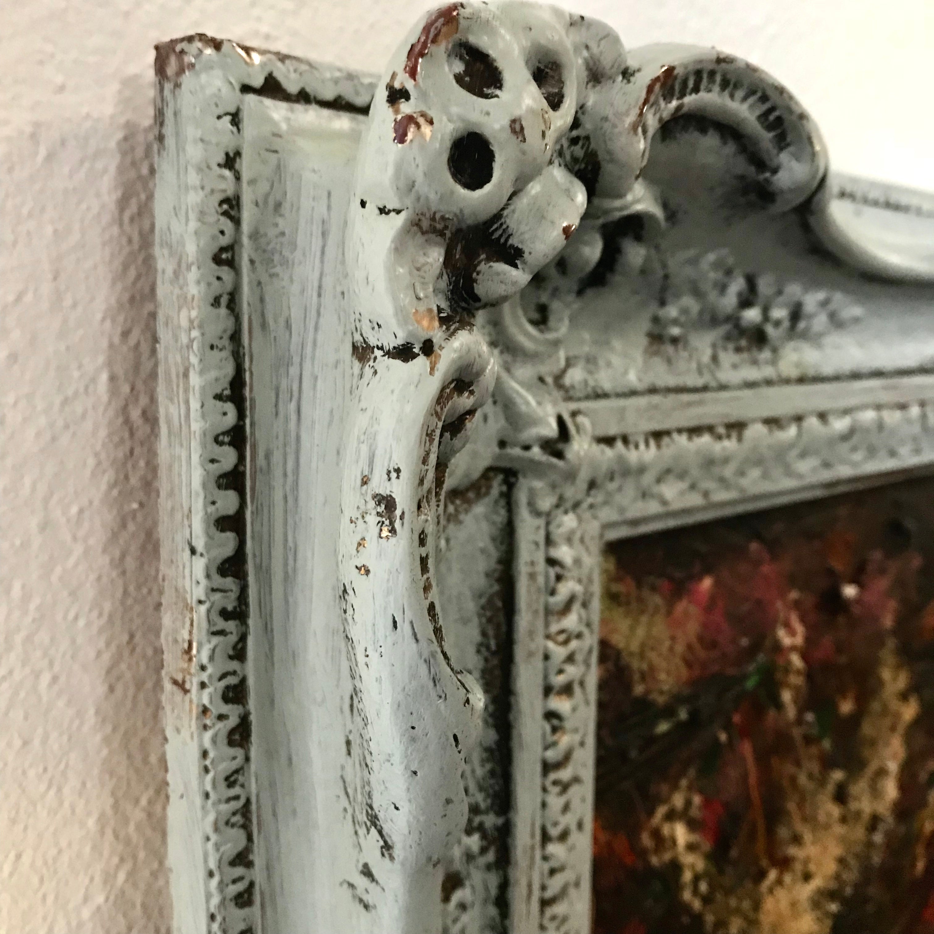 Abstract painting in Ornate Frame
