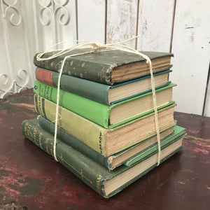 Vintage Book Bundle in Green Tones