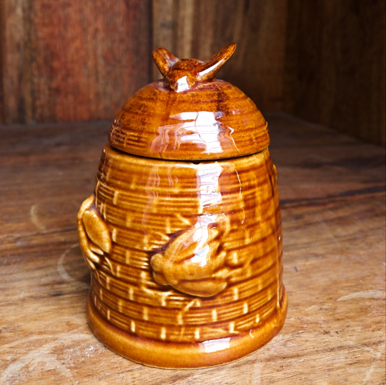 Vintage Ceramic Honey Pot - 4