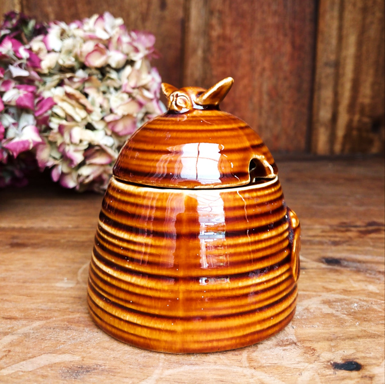Vintage Ceramic Honey Pot - 6