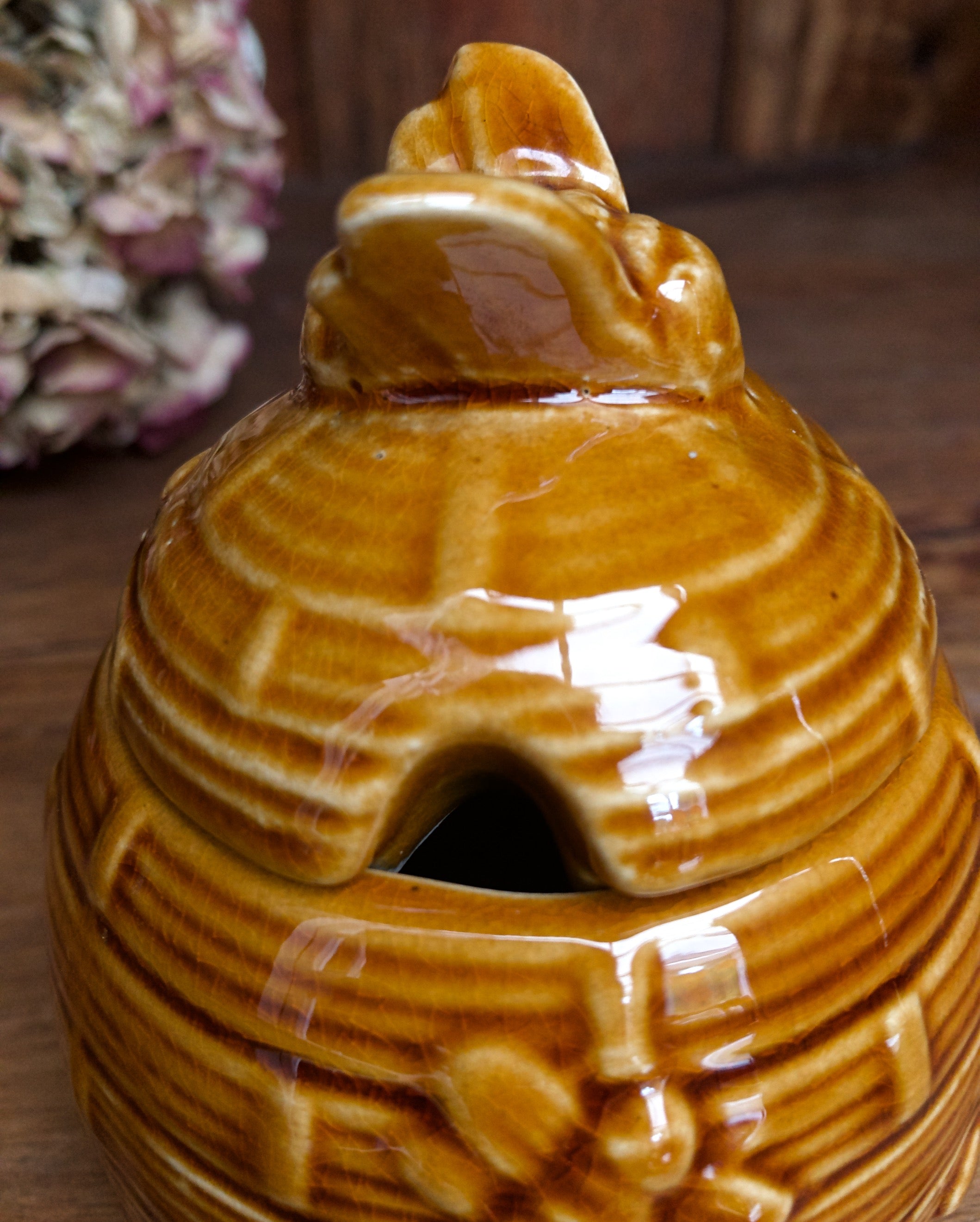 Vintage Ceramic Honey Pot - 7