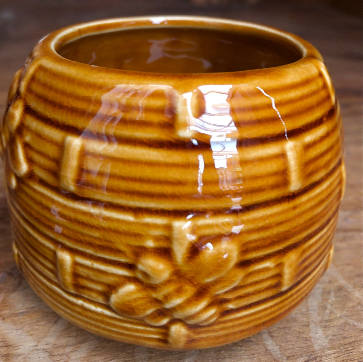 Vintage Ceramic Honey Pot - 7