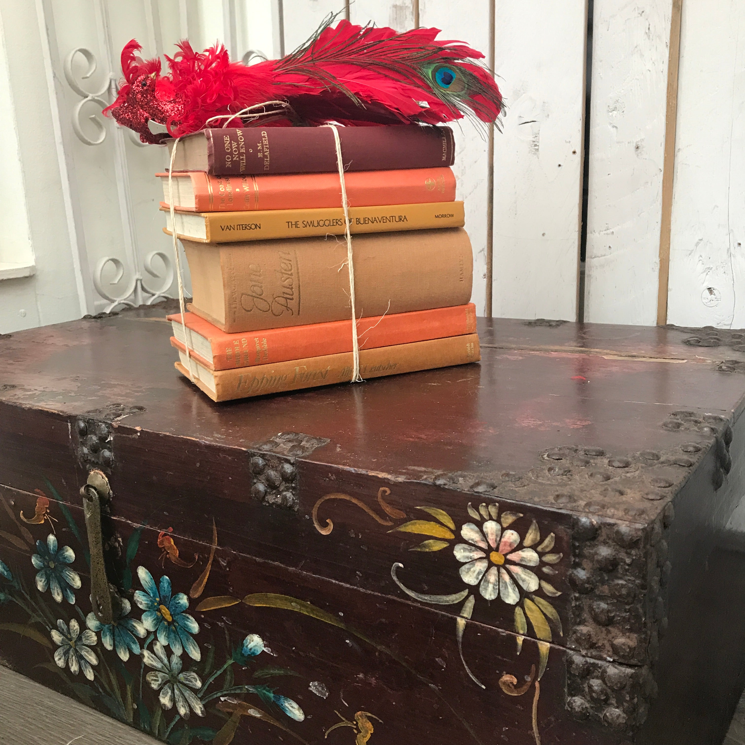 Vintage Book Bundle in Orange Tones