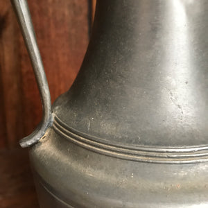 Large French Vintage Pewter Pitcher