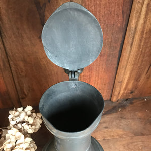 Large French Vintage Pewter Pitcher