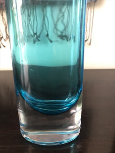1950s Turquoise-Coloured Glass Vase