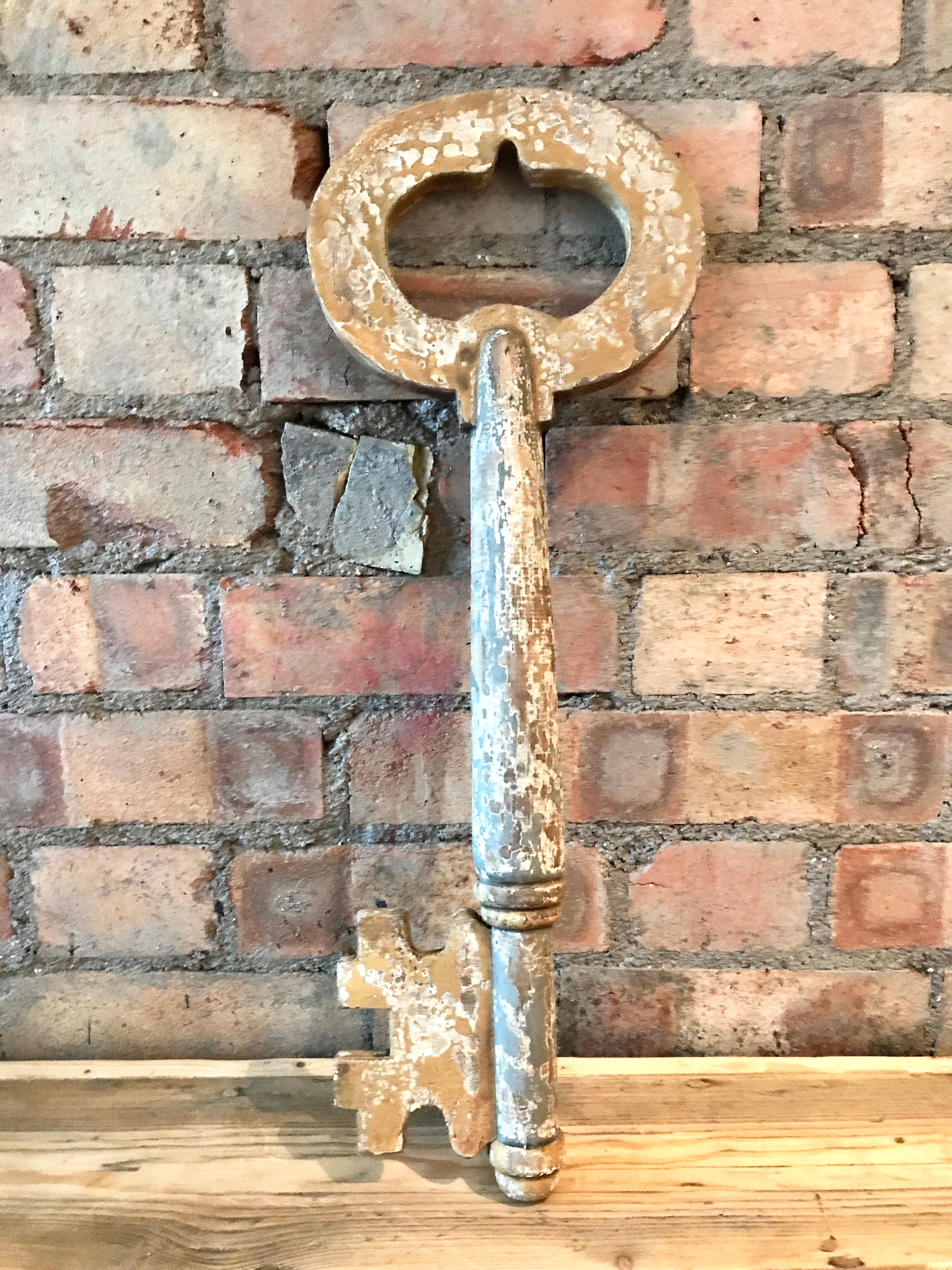 Oversized Wooden Key