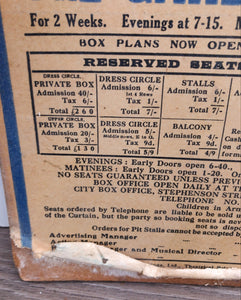 1920s Vintage Theatre Poster on Board