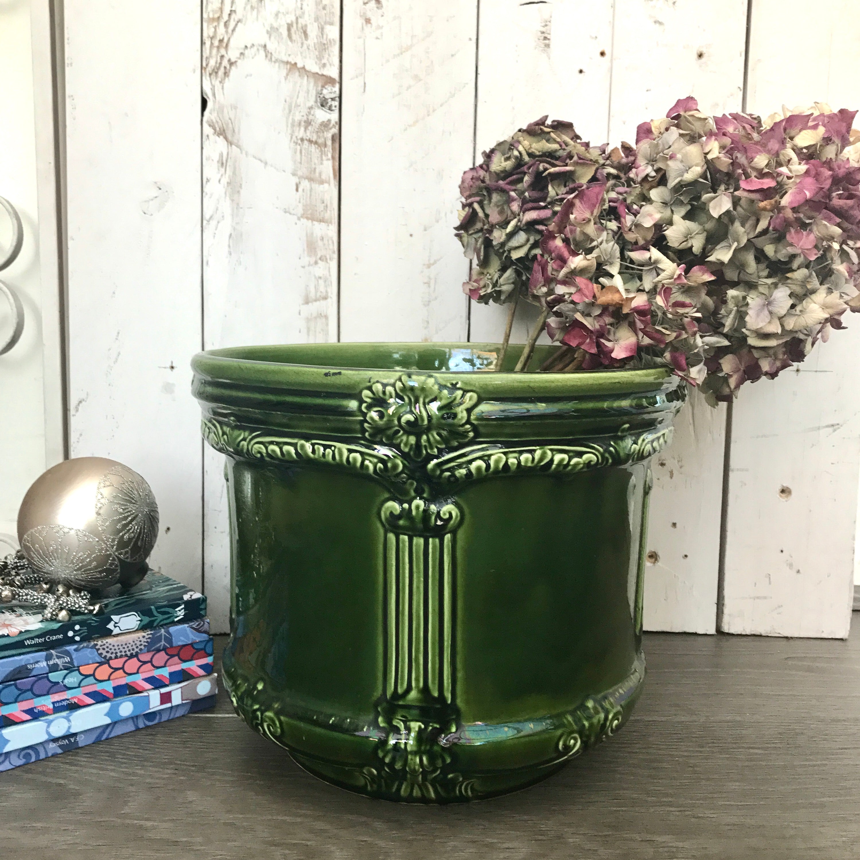 majolica planter pot Antique Jardiniere/Victorian Majolica Plant Holder – Reclectic