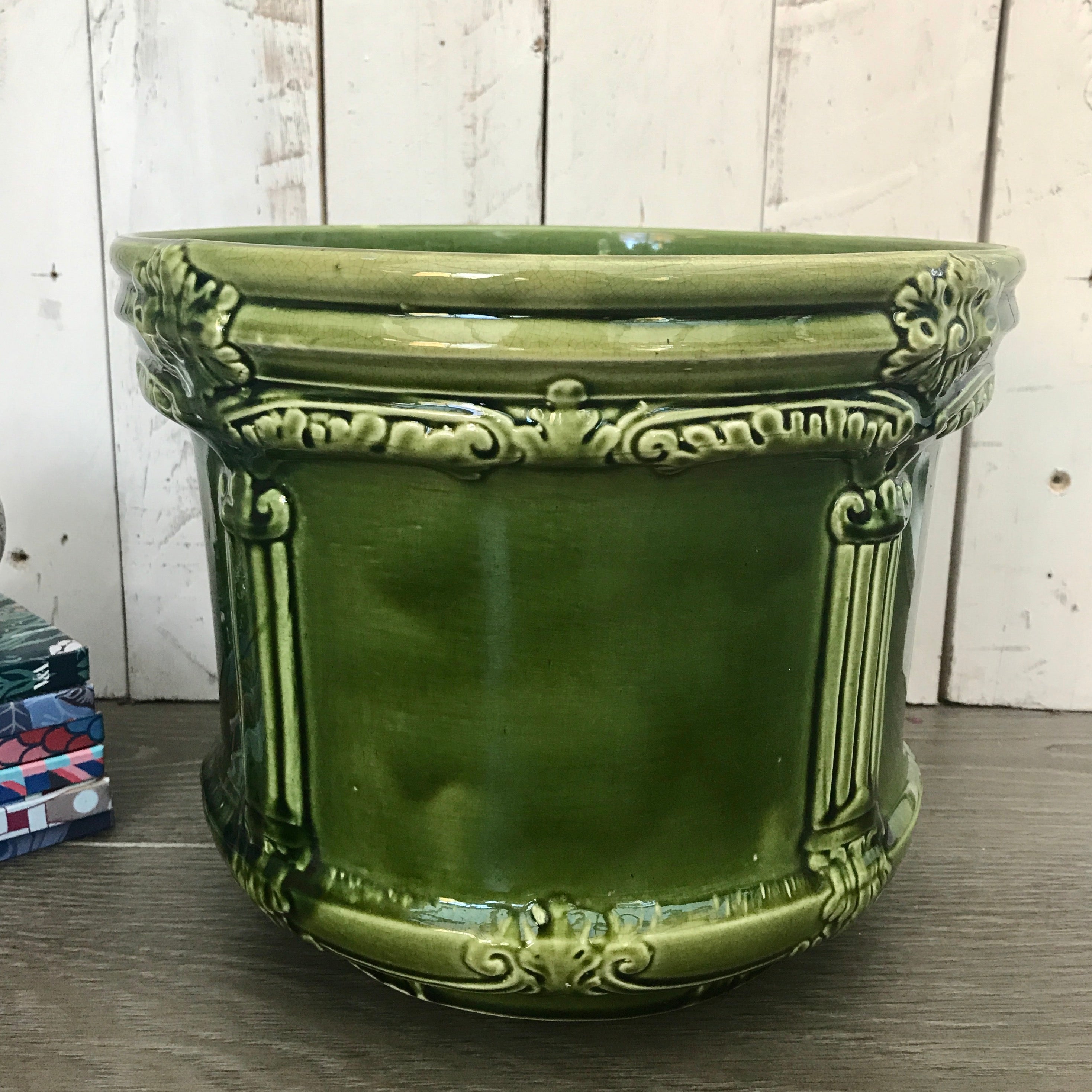 Antique Jardiniere/Victorian Majolica Plant Holder
