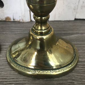 Small Vintage Brass Candlesticks
