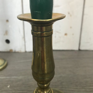 Small Vintage Brass Candlesticks