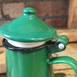 Pair of Little Vintage Enamel Jugs