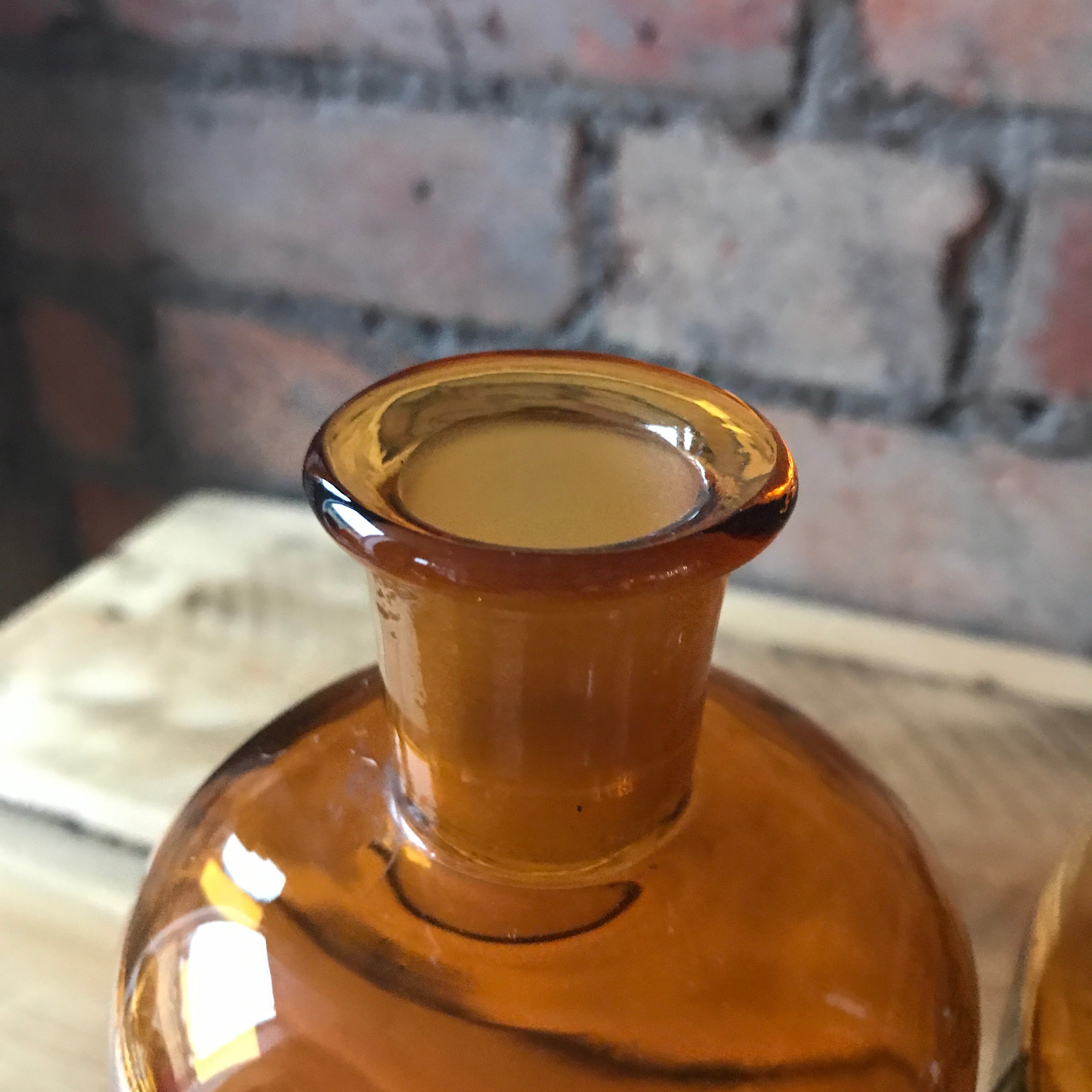Trio of Vintage Apothecary Bottles