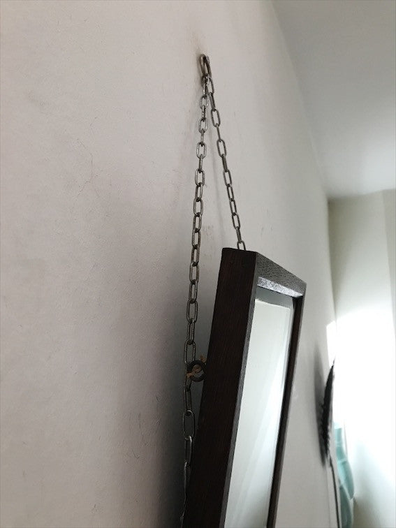 Small 1930s Wood-Framed Mirror