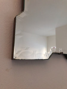 Long-Chained Scalloped Art Deco Mirror