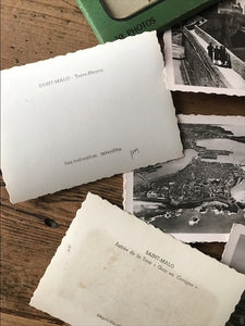 Set of vintage postcards of Saint Malo France