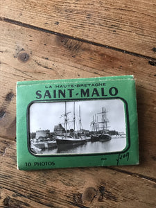 Set of vintage postcards of Saint Malo France