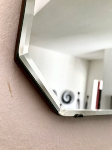 Vintage Art Deco Mirror with long chain