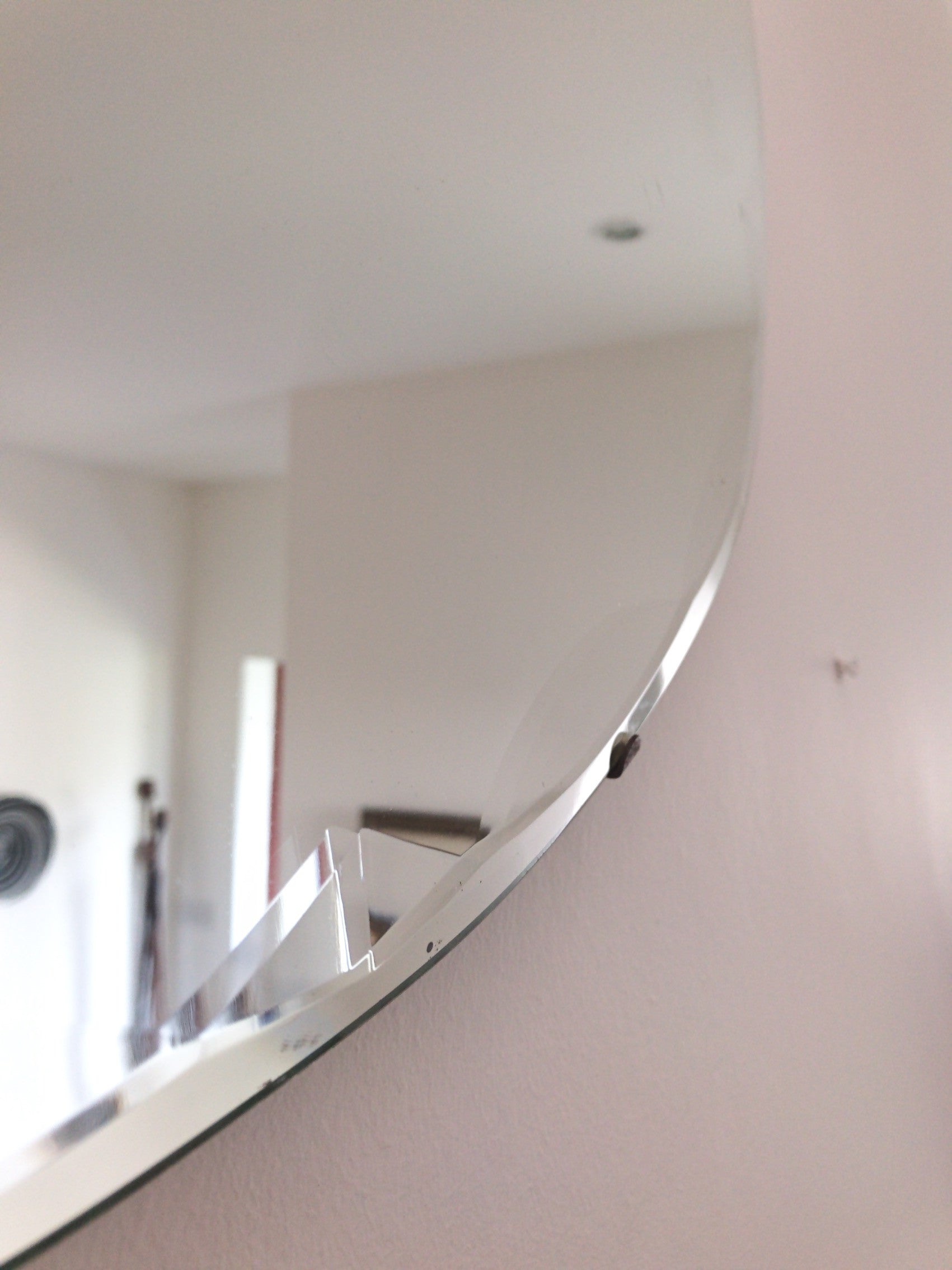 Vintage Art Deco Mirror with metal detail