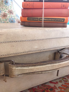 Vintage Cream Trunk suitcase
