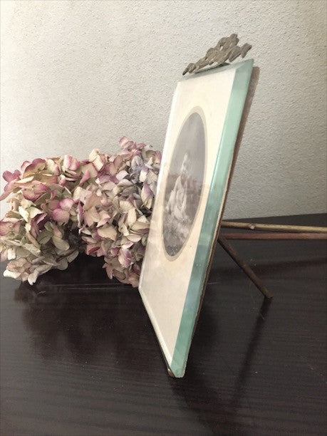 Antique French Spring Photo Frame