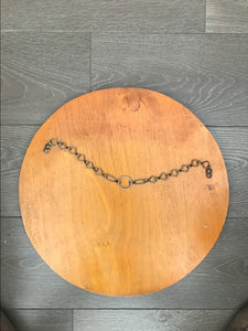 Scalloped Round Art Deco Frameless Mirror