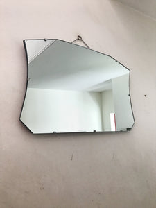 Art Deco Frameless Mirror without bevelled glass