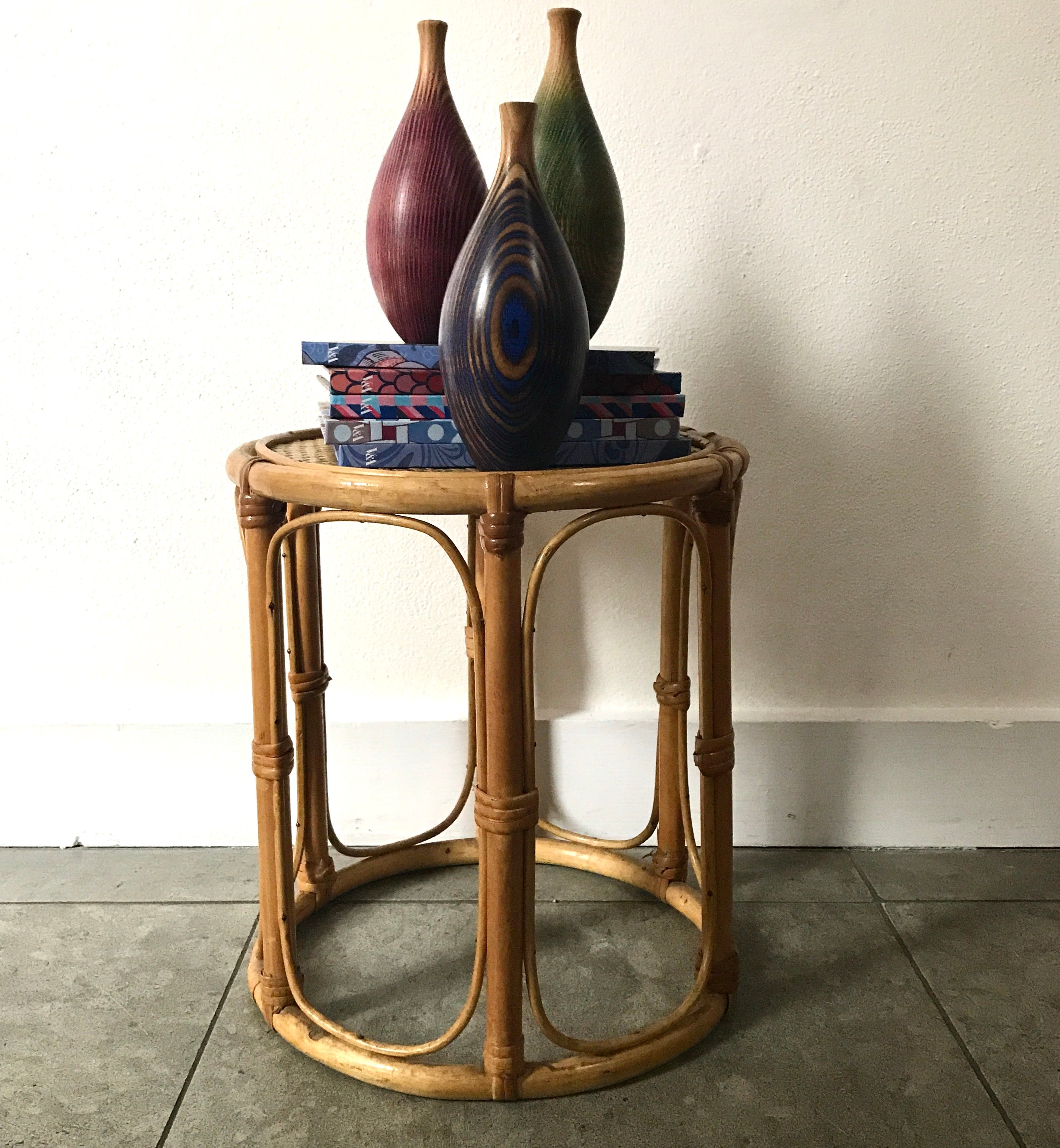 Teeny Rattan Sidetable