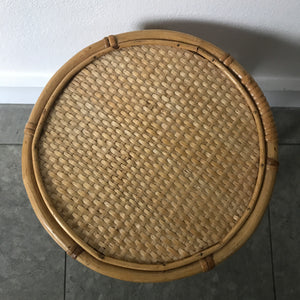 Teeny Rattan Sidetable