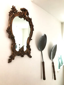Vintage Giltwood Mirror in Rococo Style