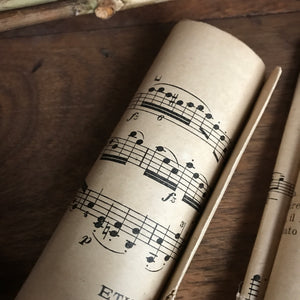 French Vintage Music Sheets  - Set of Three