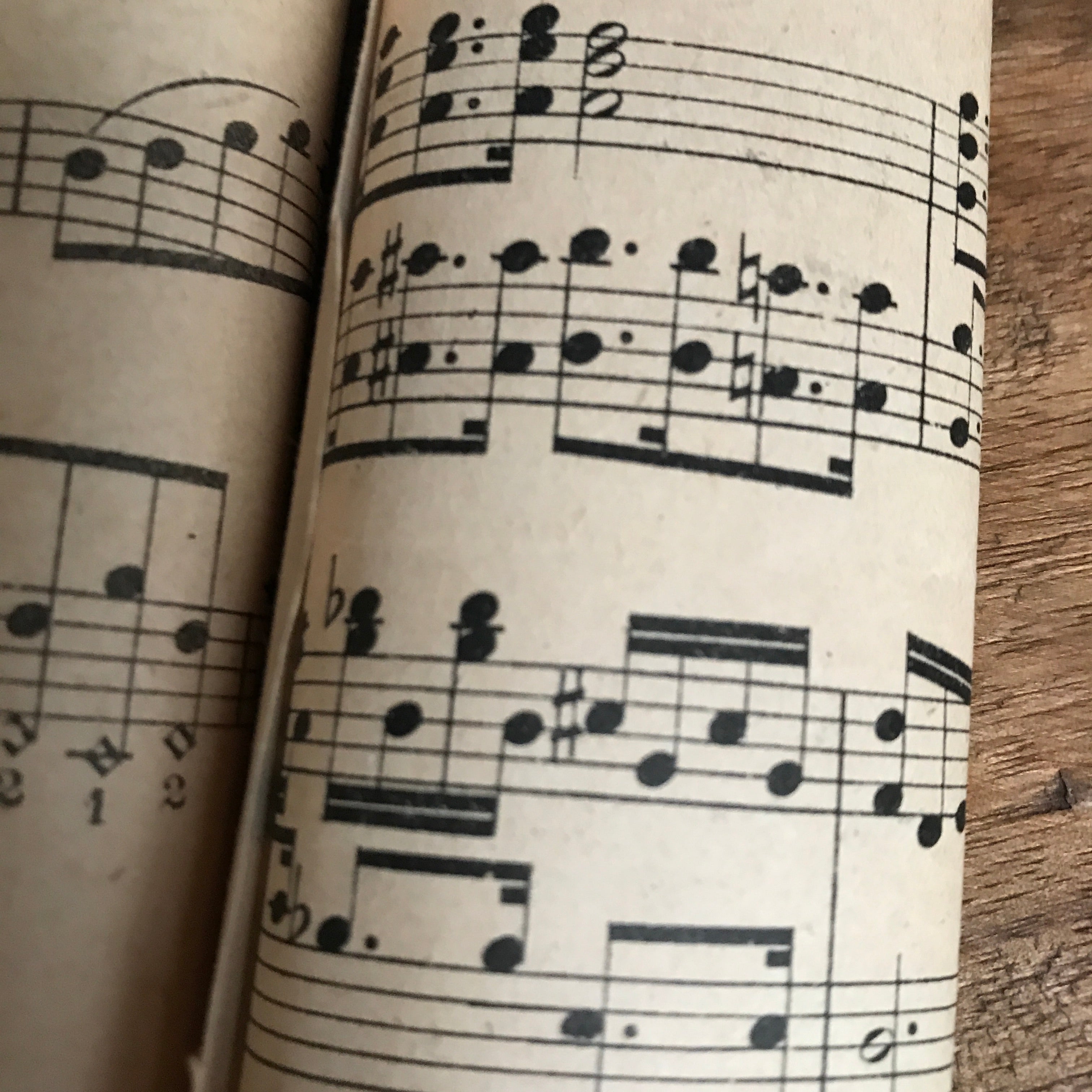 French Vintage Music Sheets  - Set of Three
