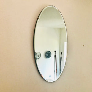 Oval Art Deco Mirror