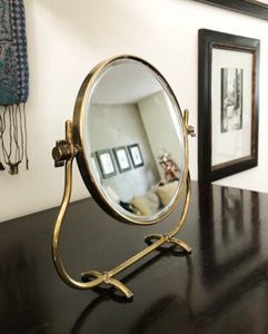 Vintage Vanity Mirror With Swivel Magnified Mirror